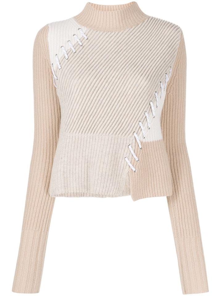 Zoe Jordan Ribbed Jumper - Brown