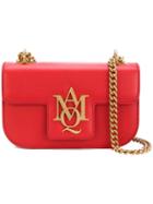 Alexander Mcqueen - Insignia Satchel - Women - Calf Leather - One Size, Red, Calf Leather