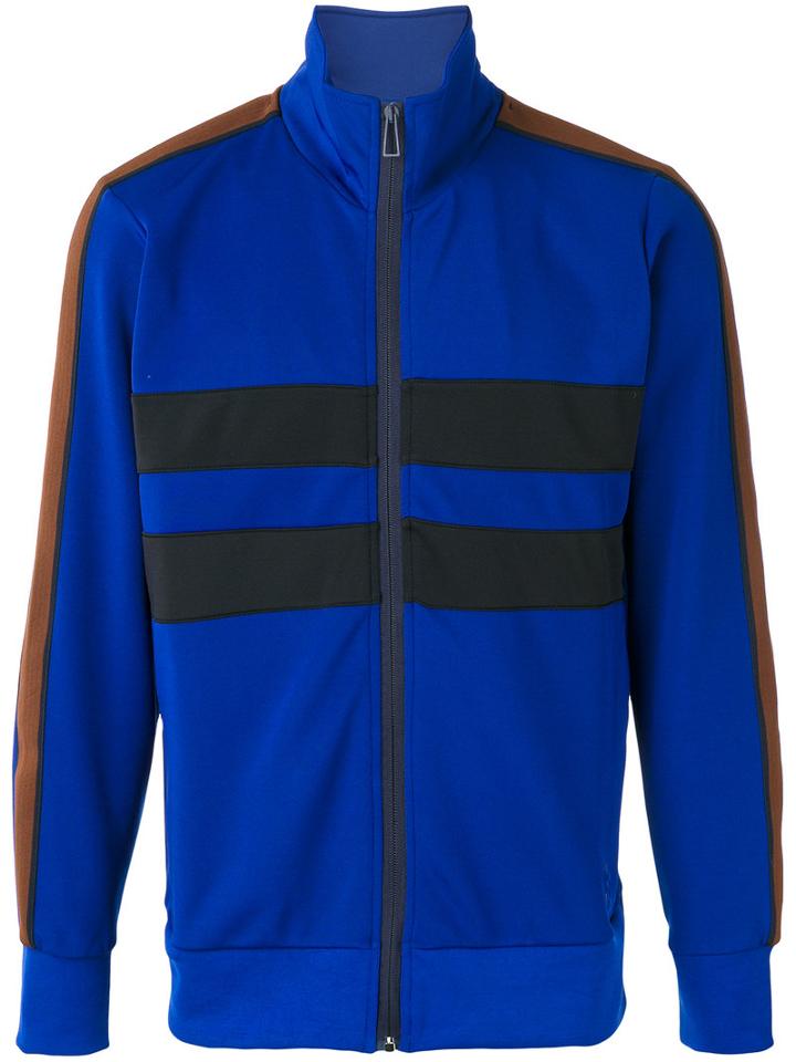 Ps By Paul Smith Zip Cardigan, Size: Xl, Blue, Polyester/spandex/elastane