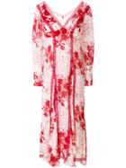 Ermanno Scervino Long Sleeve Georgette Dress - White