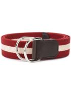 Bally Stripe Belt - Red
