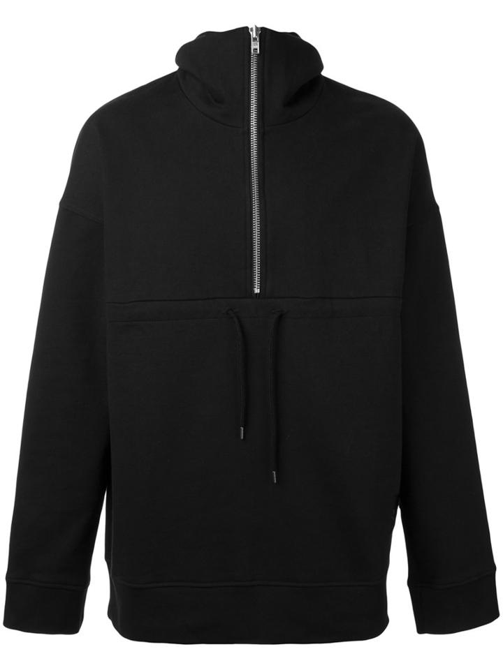 Odeur - Superior Collar Sweatshirt - Unisex - Cotton - M, Black, Cotton