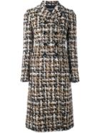 Dolce & Gabbana Tweed Midi Coat