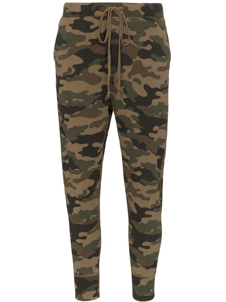 Nili Lotan Nolan Camouflage Print Track Pants - Brown