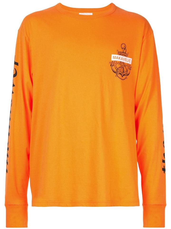 Makavelic Voyage Long Sleeve T-shirt - Orange