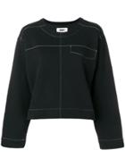 Mm6 Maison Margiela Exposed Stitch Sweatshirt - Black