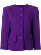 Yves Saint Laurent Vintage Single Breasted Jacket - Purple