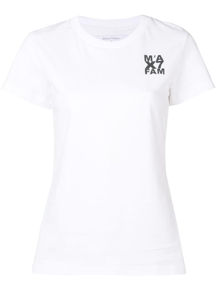 Marques'almeida 7 For All Mankind X Marques Almeida Logo Print T-shirt