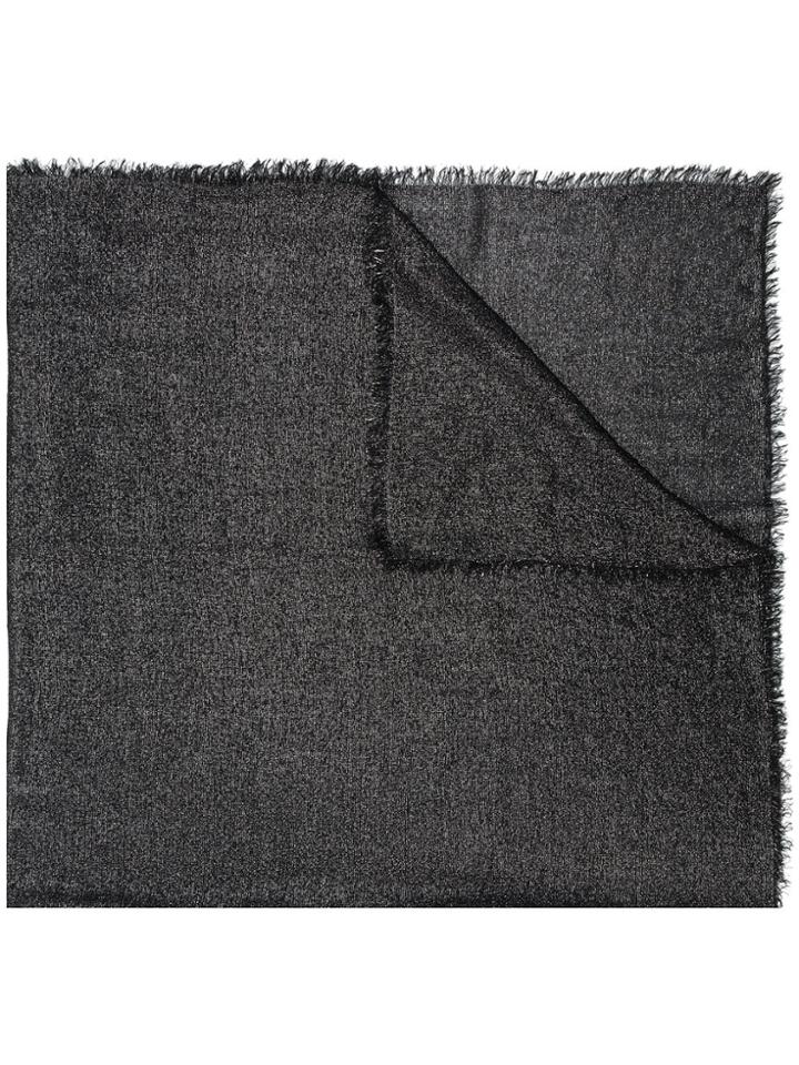 Faliero Sarti Metallic Thread Scarf - Black
