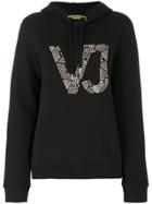 Versace Jeans Studded Logo Hoodie - Black