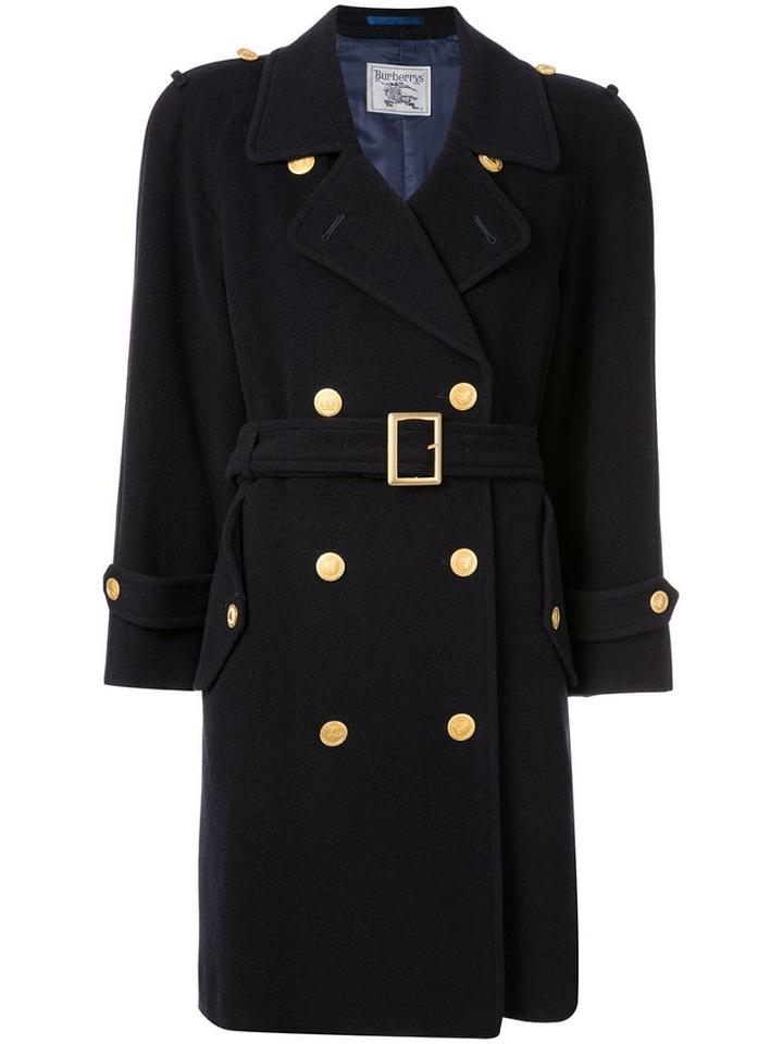 Burberry Pre-owned Button-embellished Trench - Black