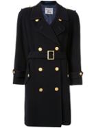 Burberry Pre-owned Button-embellished Trench - Black