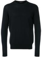 Prada Crew Neck Slim Jumper - Blue