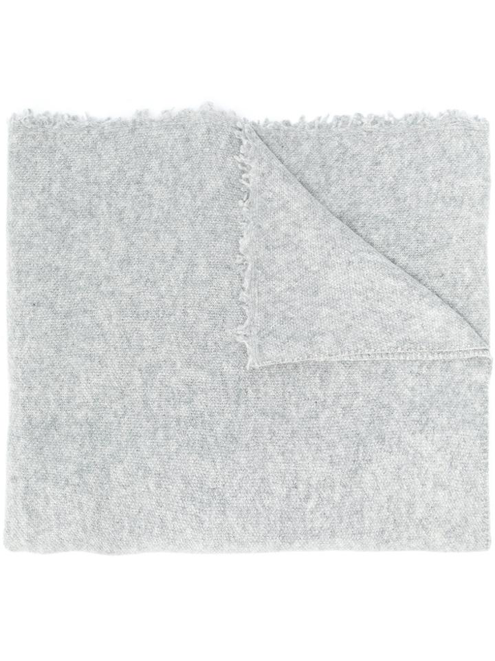Altea Frayed Edge Scarf - Grey