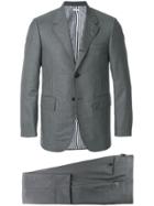 Thom Browne Wide Lapel Wool Twill Suit - Grey