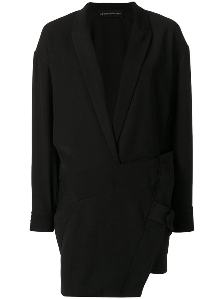 Alexandre Vauthier Asymmetric Zipper Dress - Black