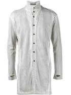 The Viridi-anne Loose-fit Shirt, Men's, Size: 2, Grey, Cotton
