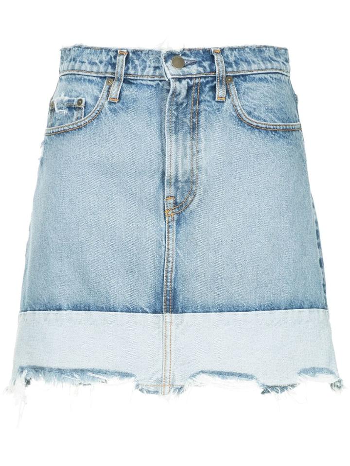 Nobody Denim Reverse Skirt Insideout - Blue