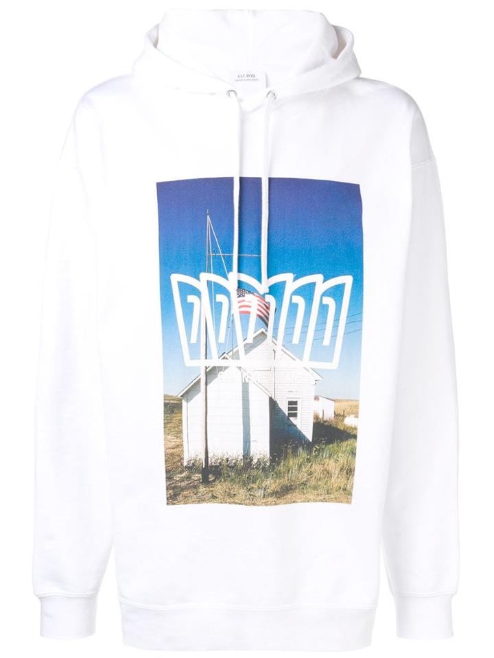 Calvin Klein Jeans Est. 1978 Photo Print Hoodie - White