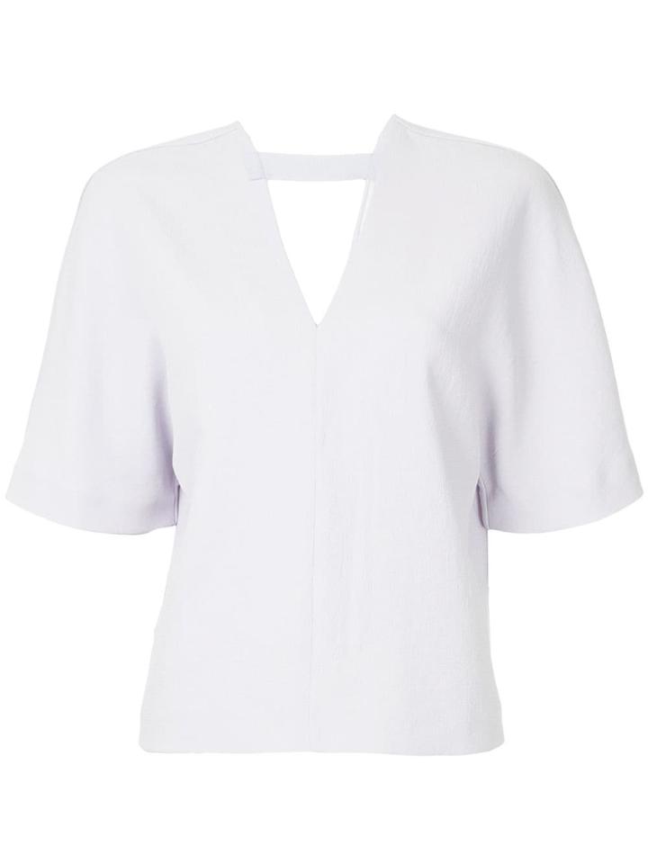 Dion Lee V-neck Top - Pink & Purple