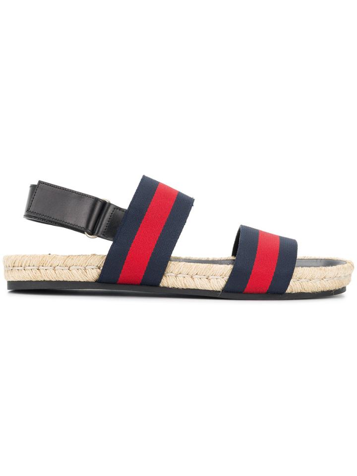 Gucci Gucci Web Sandals - Blue