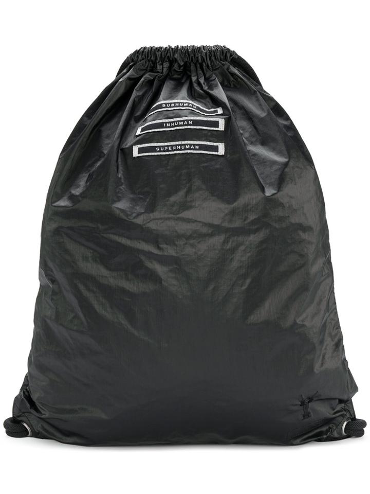 Rick Owens Drkshdw Drawstring Backpack - Black