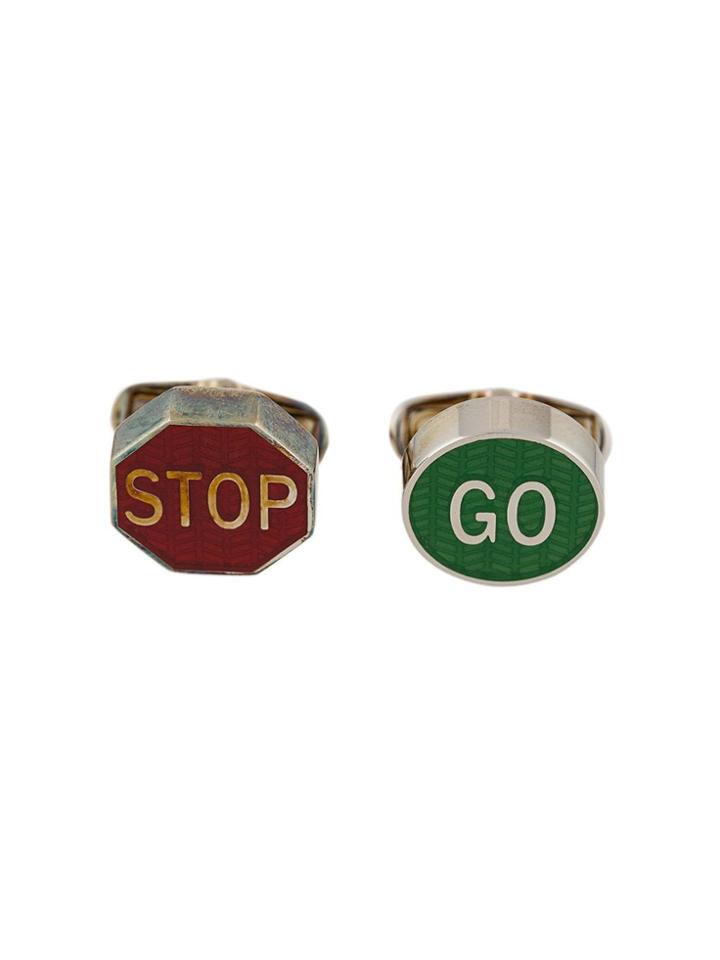 Paul Smith Stop Go Cufflinks - Red