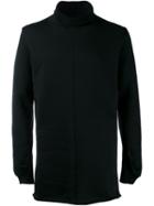 The Viridi-anne High Collar Long Length Sweatshirt, Men's, Size: 5, Black, Cotton