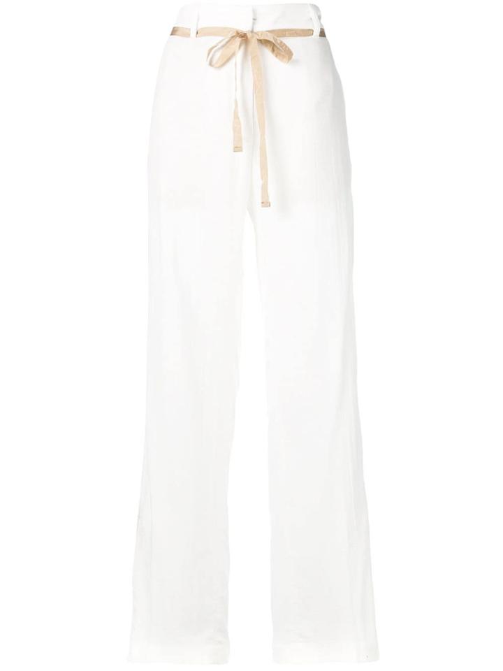 Ann Demeulemeester Bianco Trousers - White