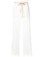 Ann Demeulemeester Bianco Trousers - White