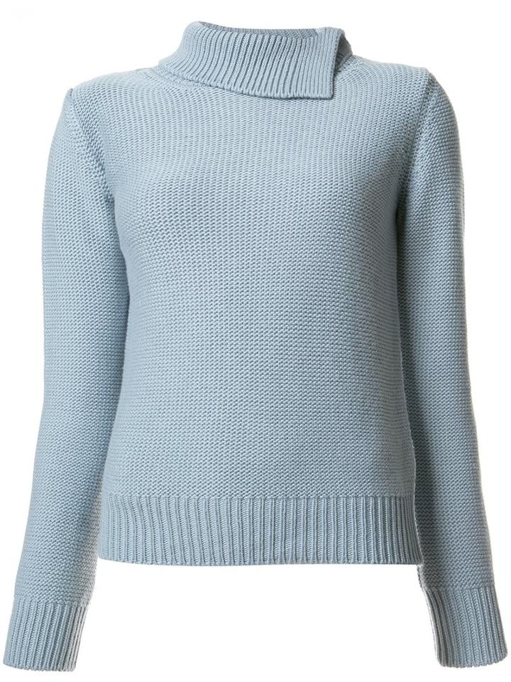 A.p.c. Anouk Jumper, Women's, Size: Medium, Blue, Merino/cotton
