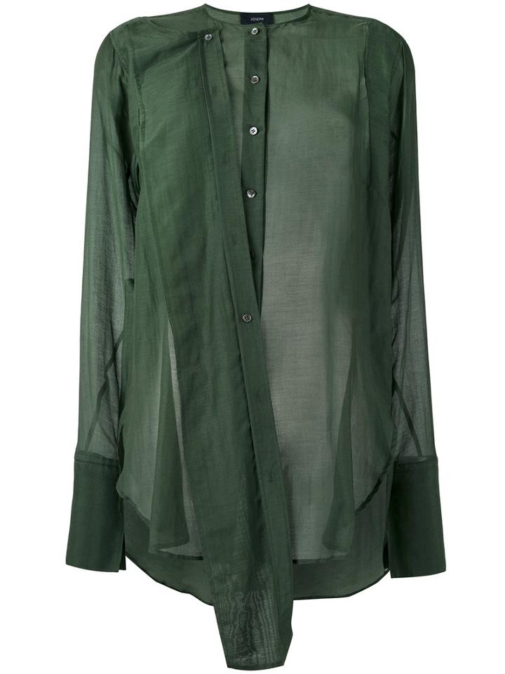 Joseph - Military Shirt - Women - Silk/cotton - 36, Green, Silk/cotton