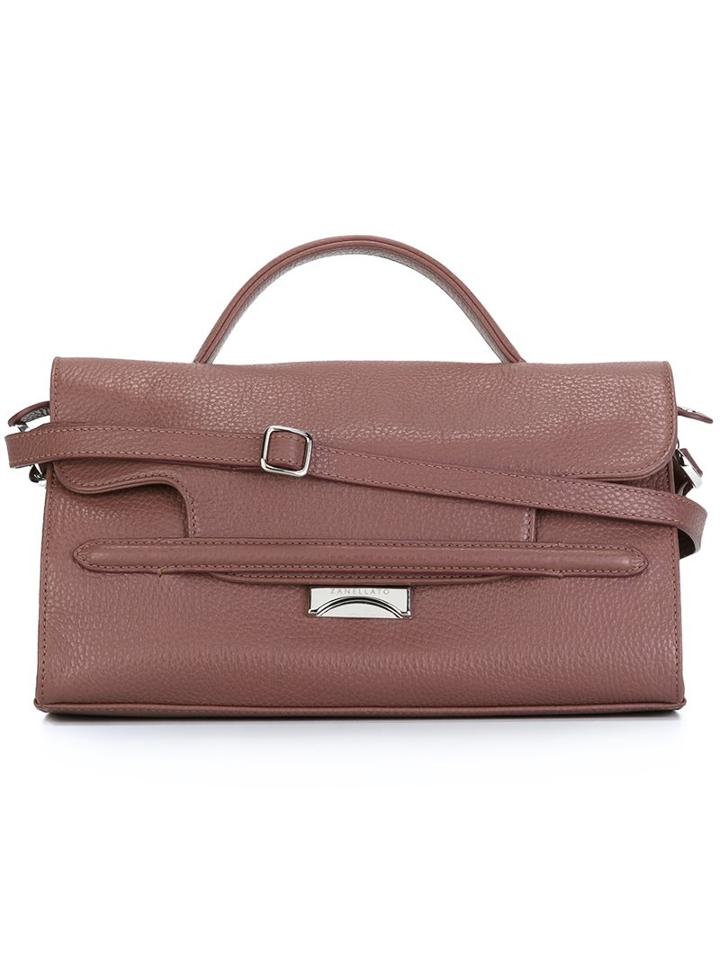 Zanellato Medium Square Barrel Tote, Women's, Pink/purple