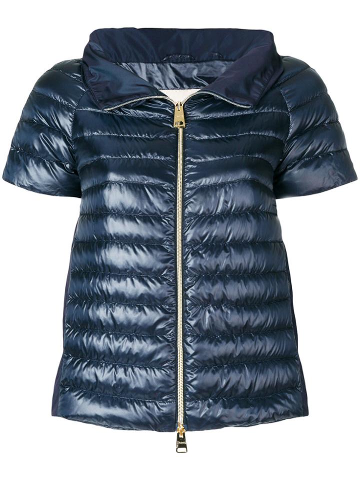 Herno Funnel Neck Puffer Jacket - Blue