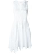 P.a.r.o.s.h. Crochet Detail Dress, Women's, Size: Small, White, Cotton/spandex/elastane