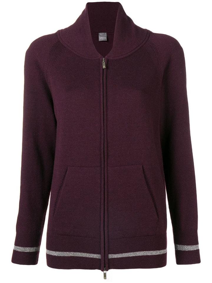 Lorena Antoniazzi Knit Bomber Jacket - Pink