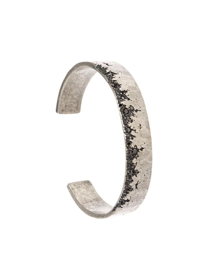 Tobias Wistisen Granular Relief Bangle - Metallic