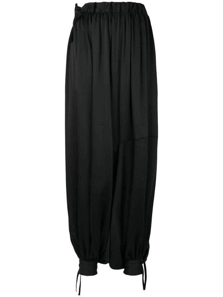 Y-3 Oversized Harem Trousers - Black