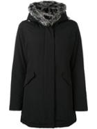 Woolrich Padded Parka, Women's, Size: Large, Black, Cotton/feather Down/acrylic/polyester