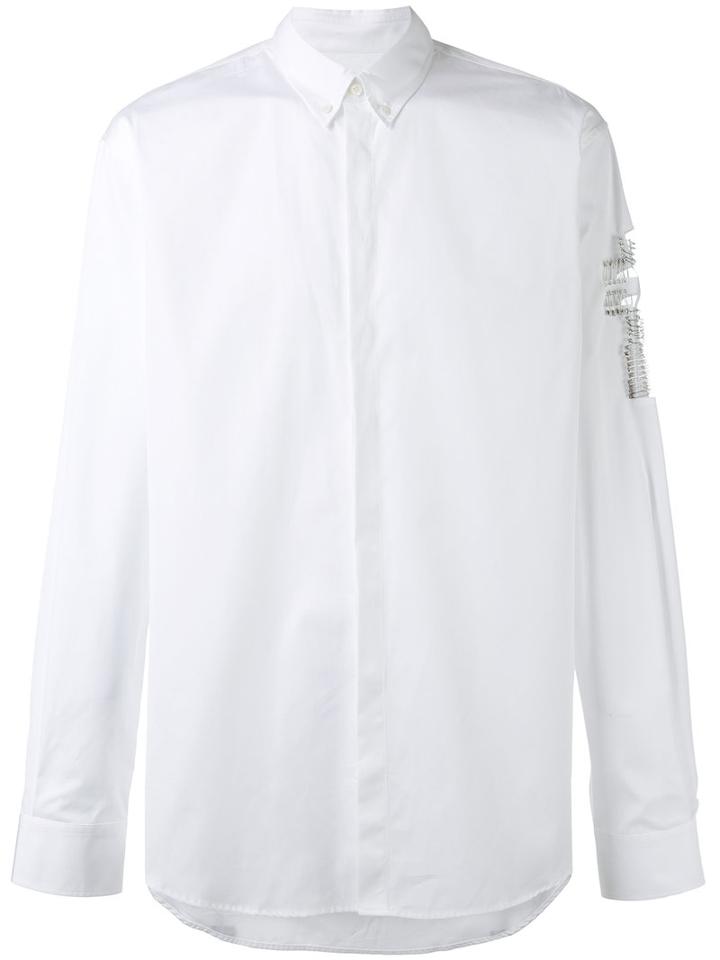 Dsquared2 - Cross-embellished Shirt - Men - Cotton - 52, White, Cotton