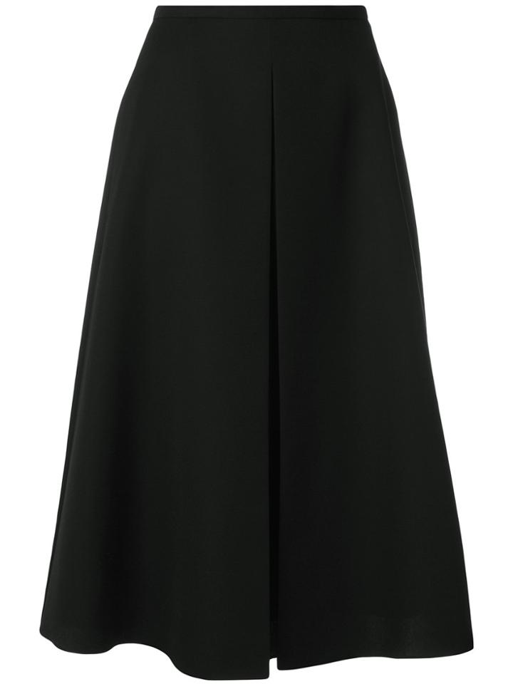 Rochas A-line Midi Skirt - Black