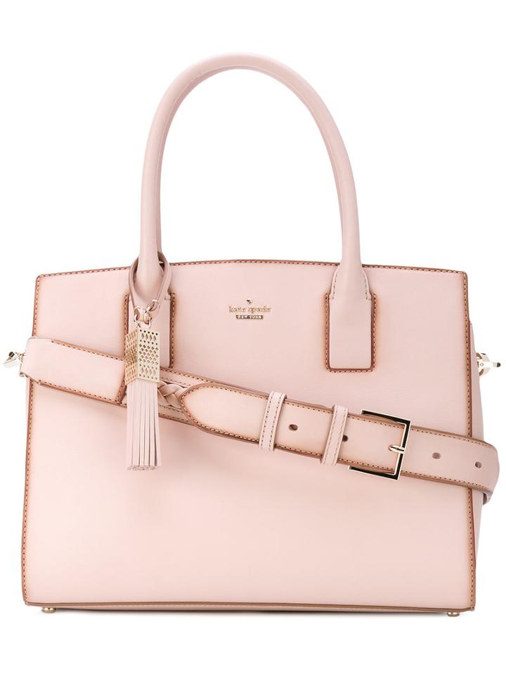 Kate Spade - Tassel Detail Tote - Women - Leather - One Size, Pink/purple, Leather