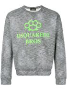Dsquared2 Knuckleduster Print Sweatshirt - Grey