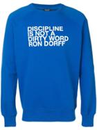 Ron Dorff Discipline Print Sweatshirt - Blue
