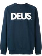 Deus Ex Machina Logo Print Sweatshirt - Blue