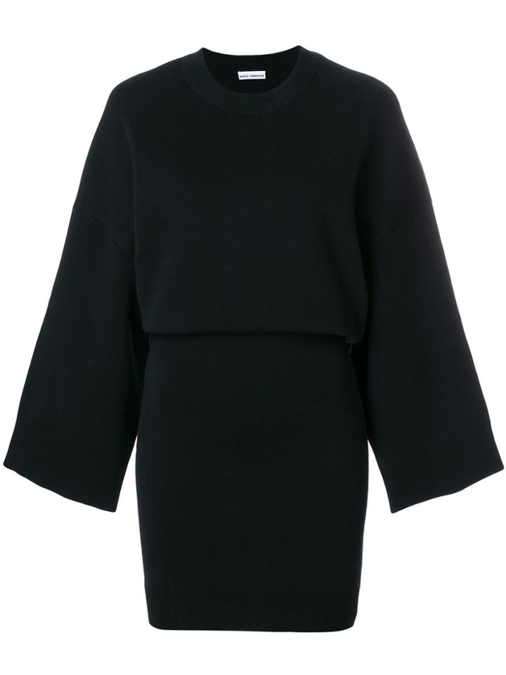 Paco Rabanne Fitted Skirt Jumper Dress - Black