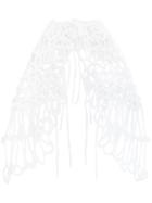 Ann Demeulemeester Knitted Shawl - White