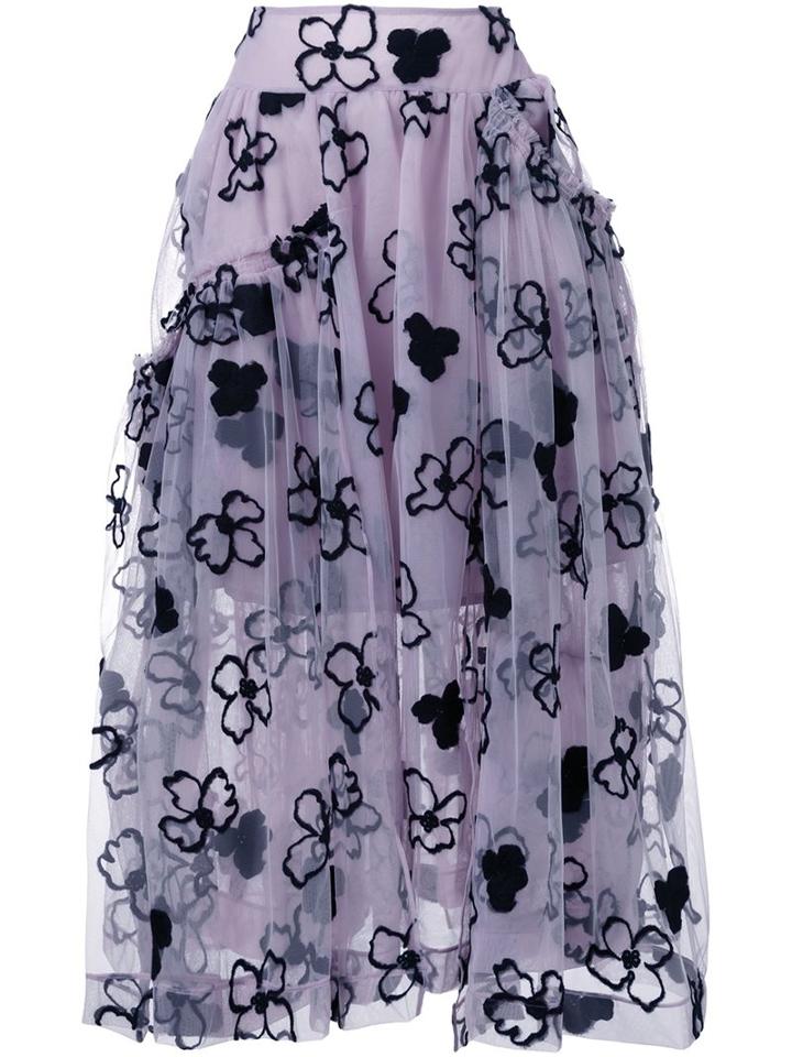 Simone Rocha Flower Full Skirt