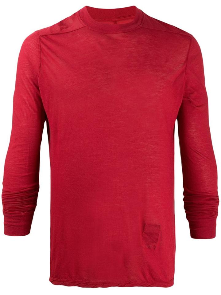 Rick Owens Drkshdw Fitted Top - Red