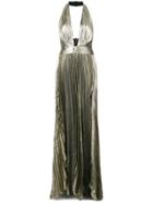 Maria Lucia Hohan Metallic Evening Dress